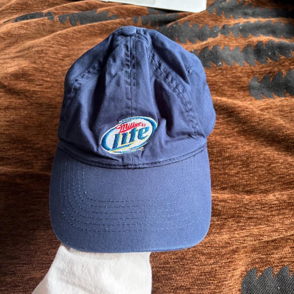 Miller Lite Navy Logo Baseball Cap